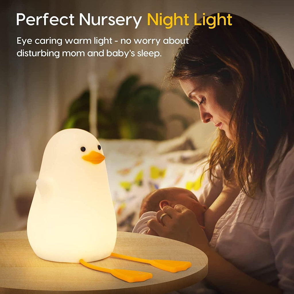 Aurie Glow – Duck Silicone Night Lamp